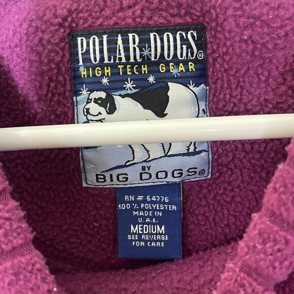 Vtg BIG‎ DOGS Women's Pink Fleece Sweatshirt Mom She Who Does It All Y2K Sz M - Picture 4 of 4